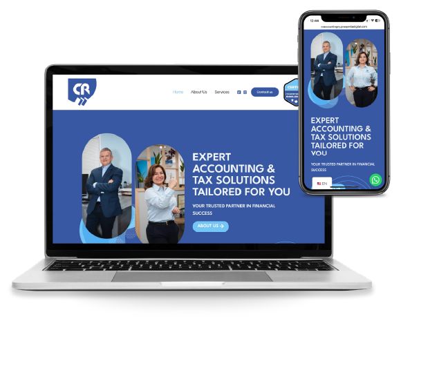 CR Accounting — diseño web Prospekta + Mae